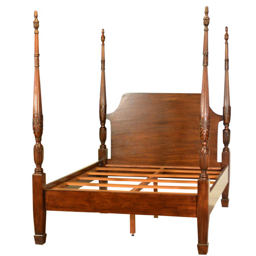 Leighton Hall Furniture Solid Wood Four Poster Bed Perigold